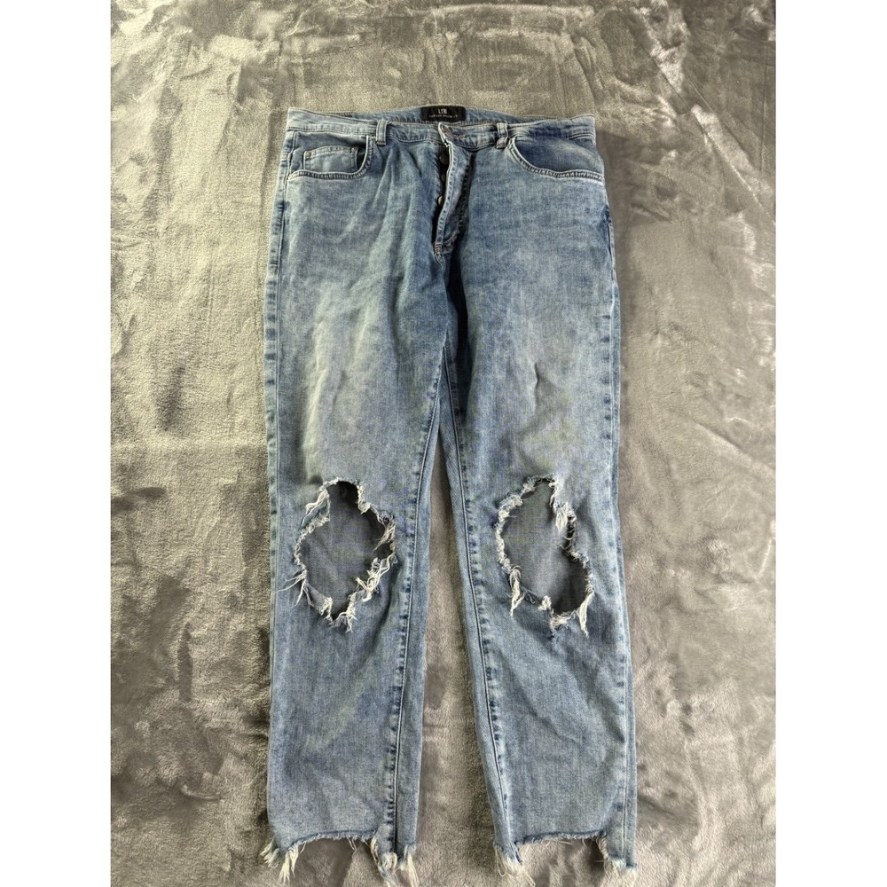 Ltb Aline Men's Jeans Size 38 Blue 5-pocket Design Denim Style‎